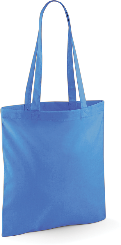 Tote bag W101 Westford Mill bleu bleuet personnalisable - COCO PYLA Biscarrosse Plage
