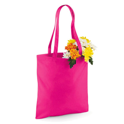 Tote bag W101 Westford Mill fushia personnalisable - COCO PYLA Biscarrosse Plage