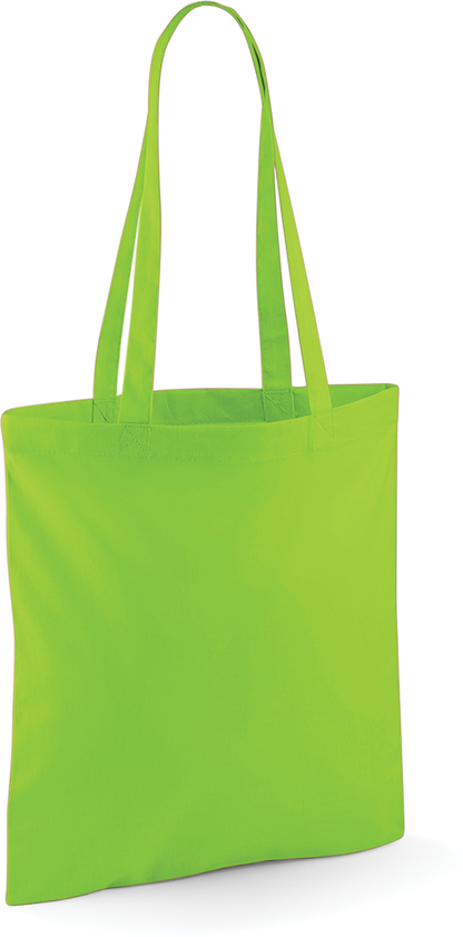 Tote bag W101 Westford Mill vert lime personnalisable - COCO PYLA Biscarrosse Plage