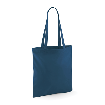 Tote bag W101 Westford Mill bleu pétrole personnalisable - COCO PYLA Biscarrosse