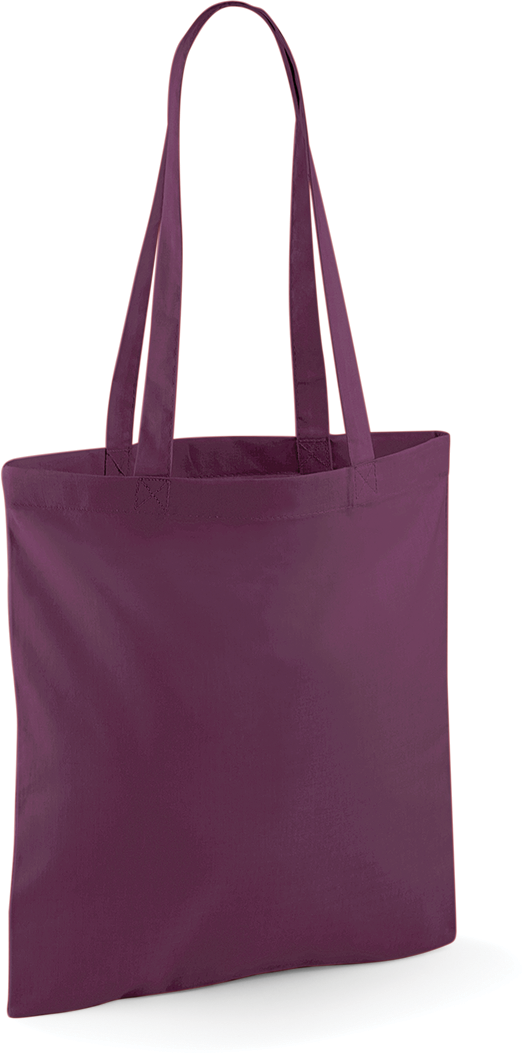 Tote bag W101 Westford Mill prune personnalisable - COCO PYLA Biscarrosse Plage