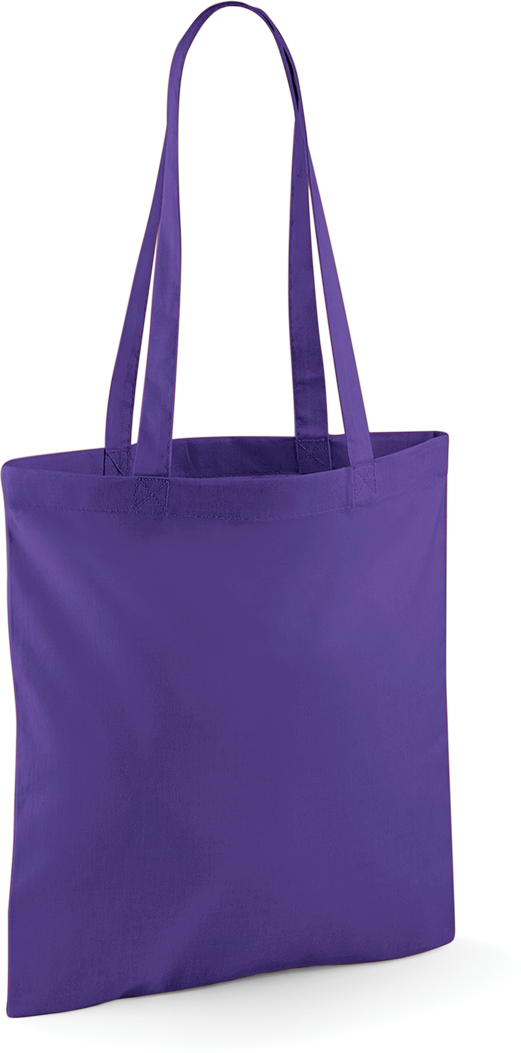 Tote bag W101 Westford Mill violet personnalisable - COCO PYLA Biscarrosse Plage