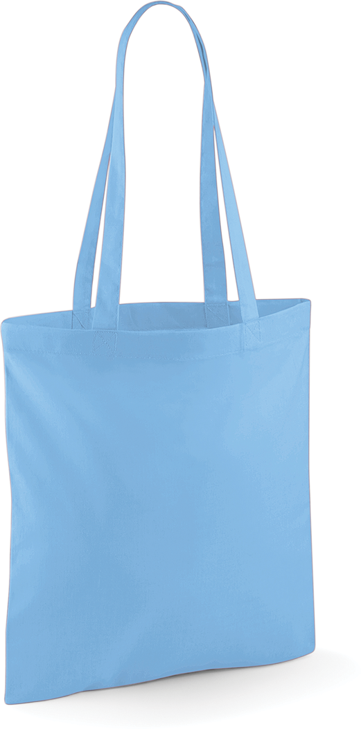 Tote bag W101 Westford Mill bleu ciel personnalisable - COCO PYLA Biscarrosse Plage